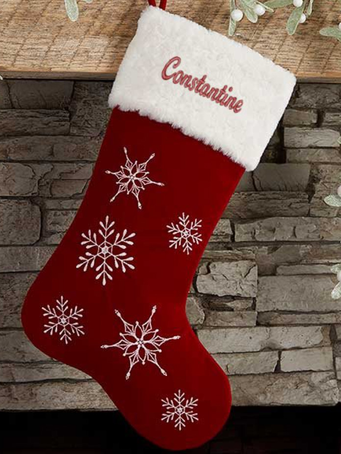 Constantine Summer Winter Wonderland Personalized Christmas Stocking from Personalization Mall