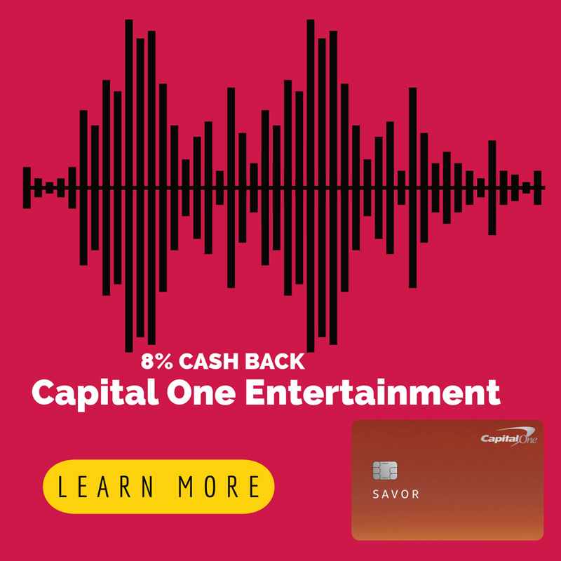 Capital One Entertainment Cash Back Offer