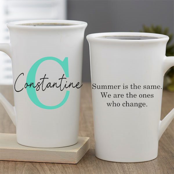 ConstantineSummer Personalized Latte Mug