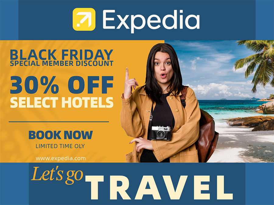 Black Friday Sale: Expedia 30% Off Member Discount