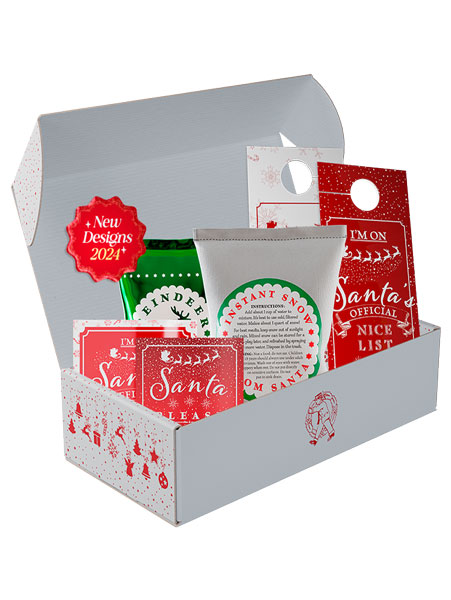 Santa’s Gold Christmas Package from Santa Letter Factory