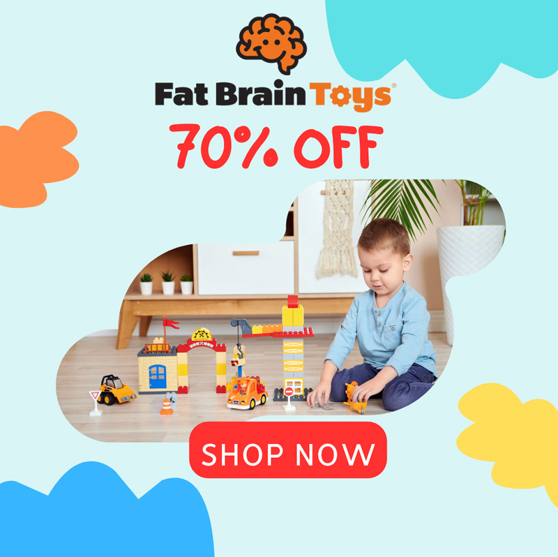 Fat Brain Toys Coupon 70% Off Deal