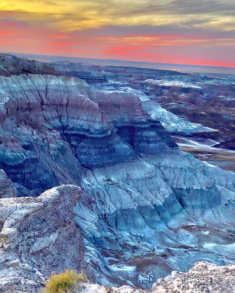 Arizona’s Blue Mesa at Sunset