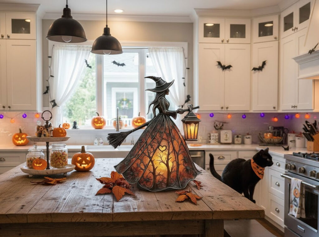 Halloween Witch Lantern Light