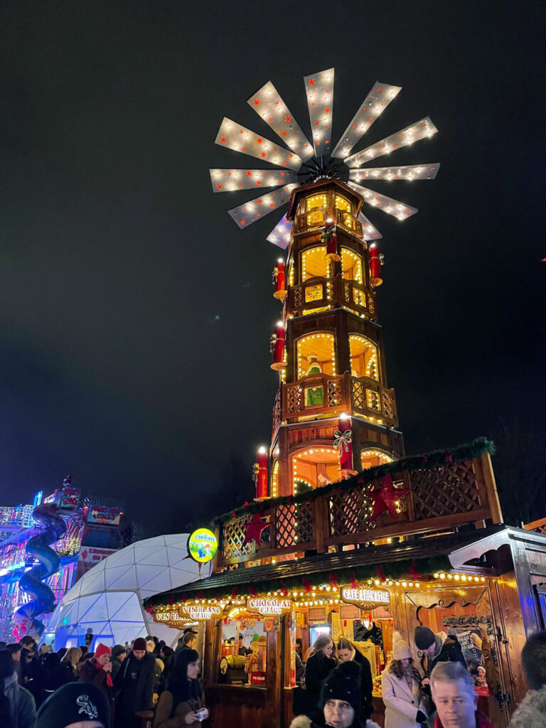 Paris Attractions at Christmas Market