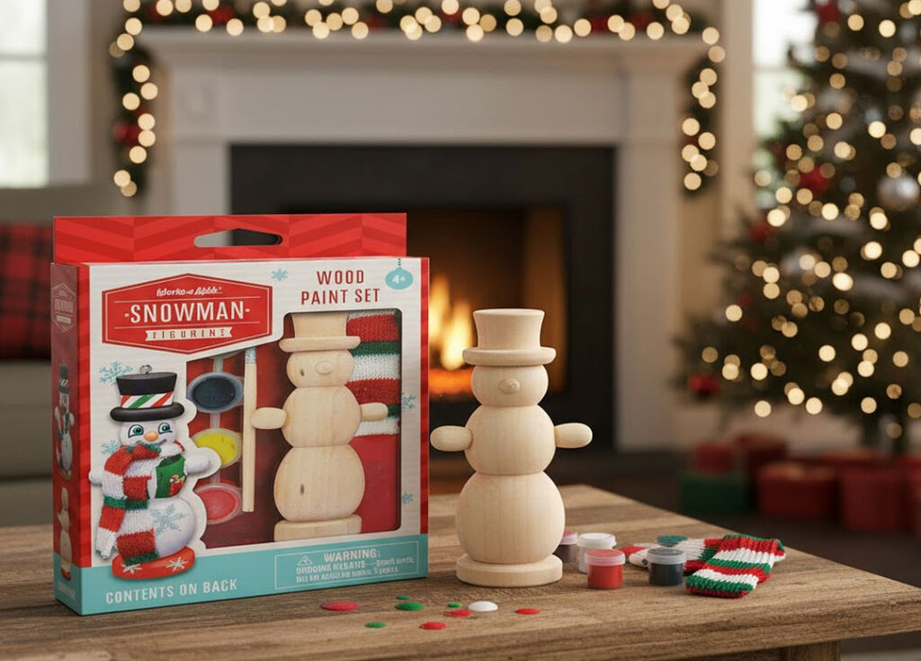 Works of Ahhh Snowman Wood Paint Set