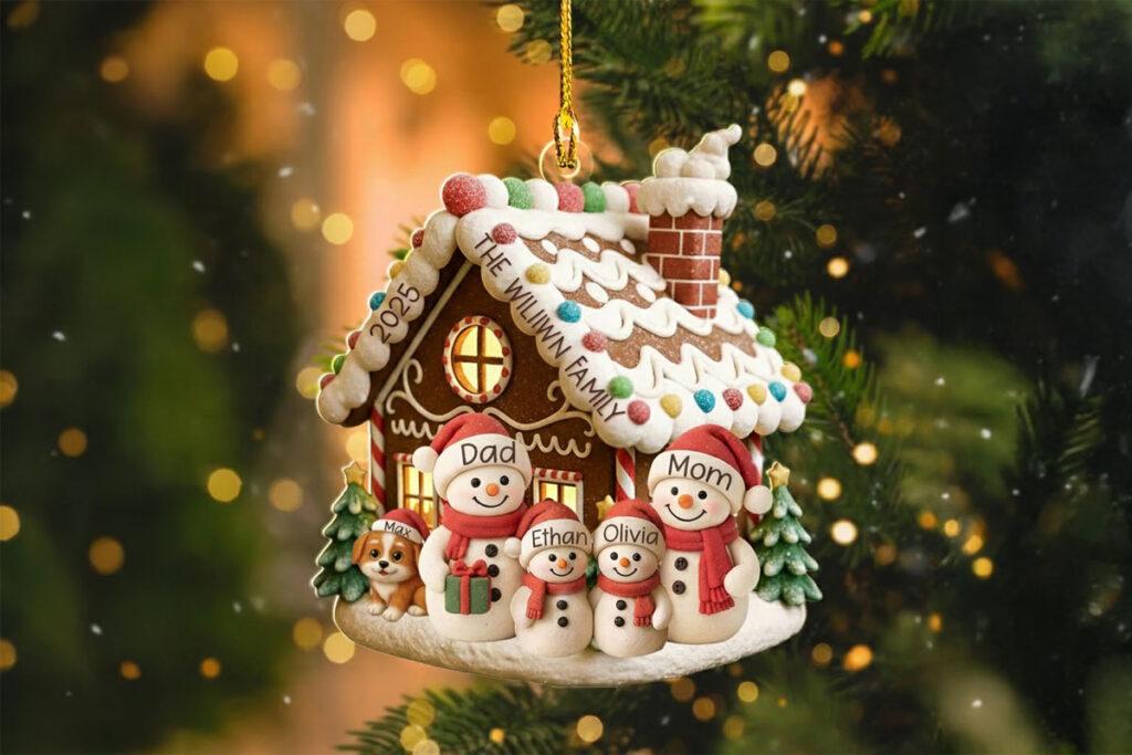 Personalized Gingerbread House Ornament