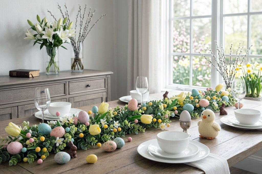 Handmade Easter Garland for Spring Decor