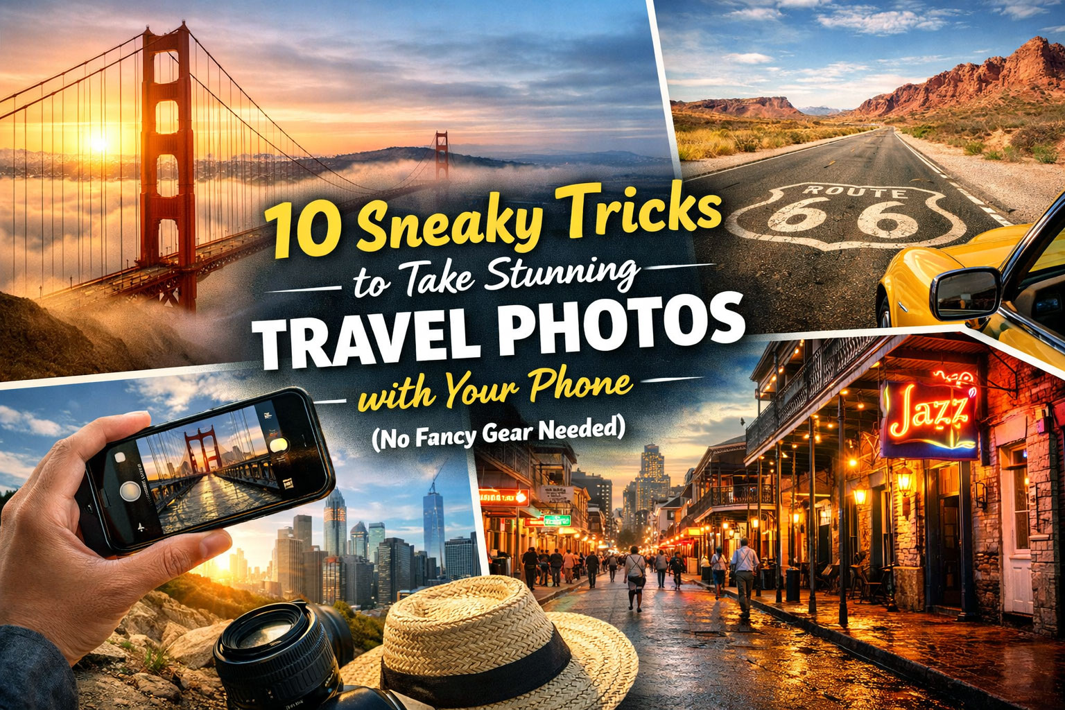 10 Sneaky Tricks to Take Stunning Travel Photos with Your Phone (No Fancy Gear Needed)
