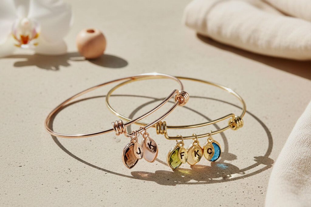 Geominimalist Birthstone Bracelet - Etsy