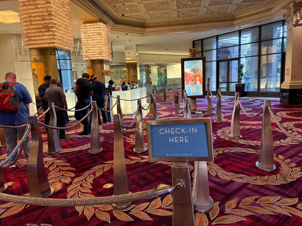 Bacchanal Buffet Check in
