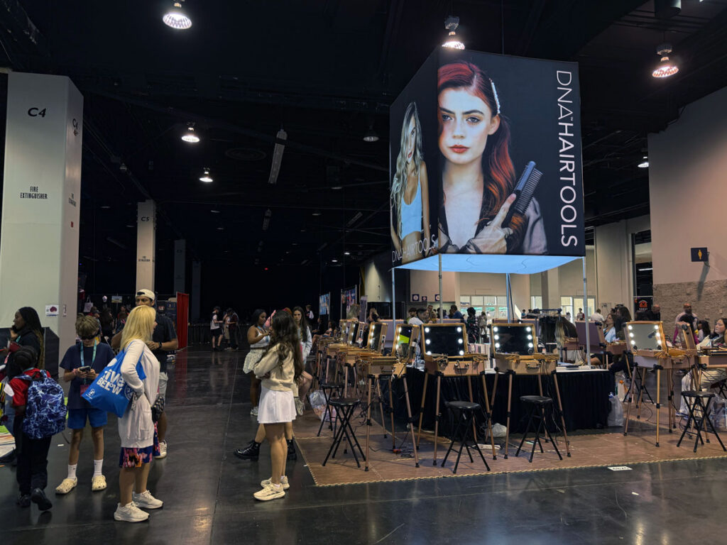 DNA Hair Tools — Styling Demo Booth