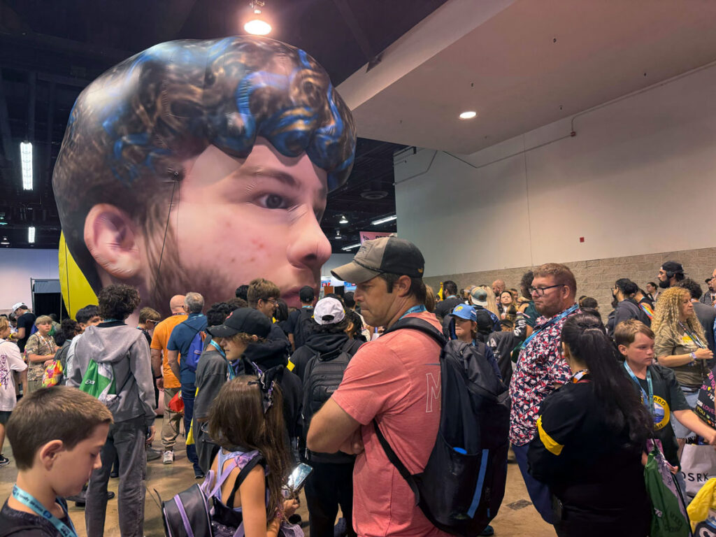 Oversized inflatable installations at VidCon