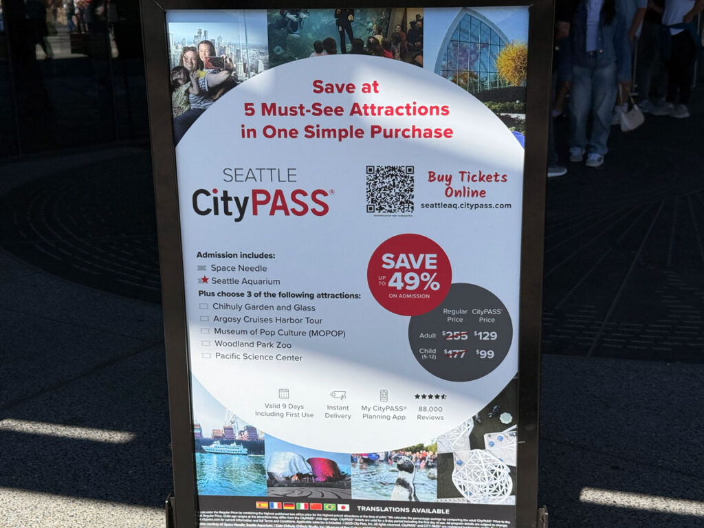 Seattle CityPASS sign