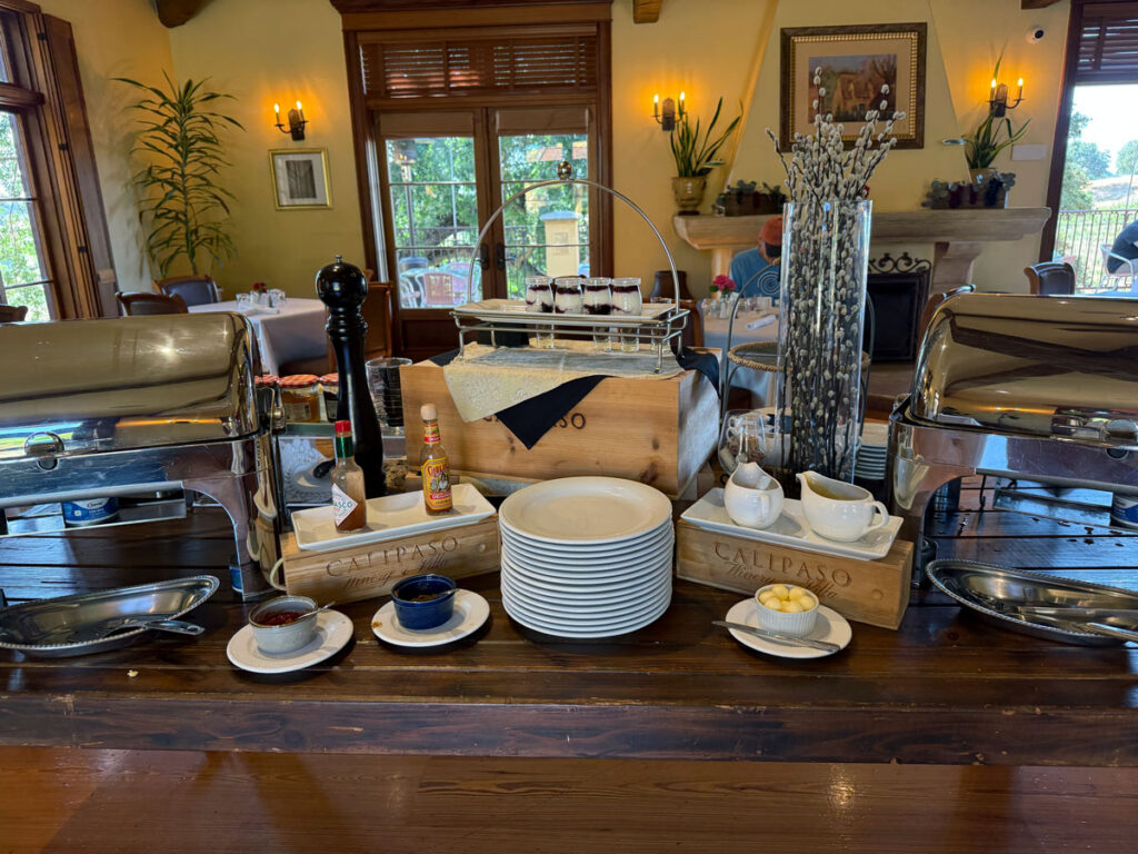 The breakfast spread