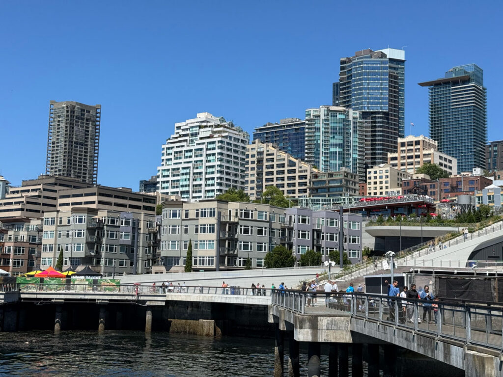 The waterfront walkway