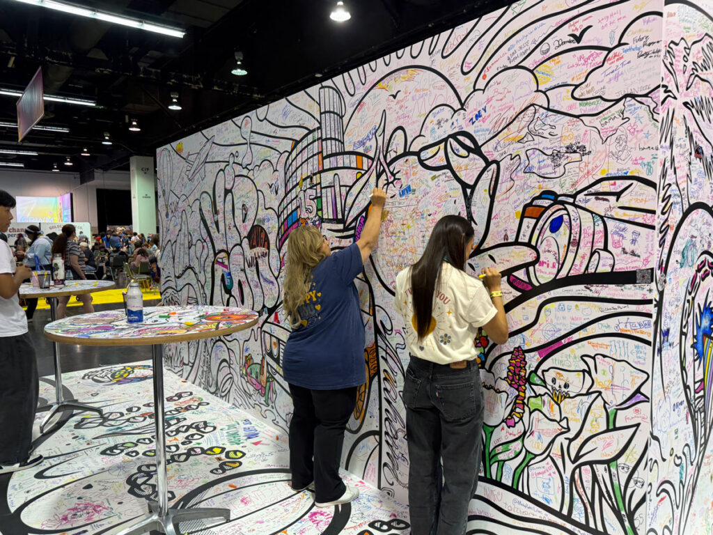 VidCon Collaborative Coloring Wall