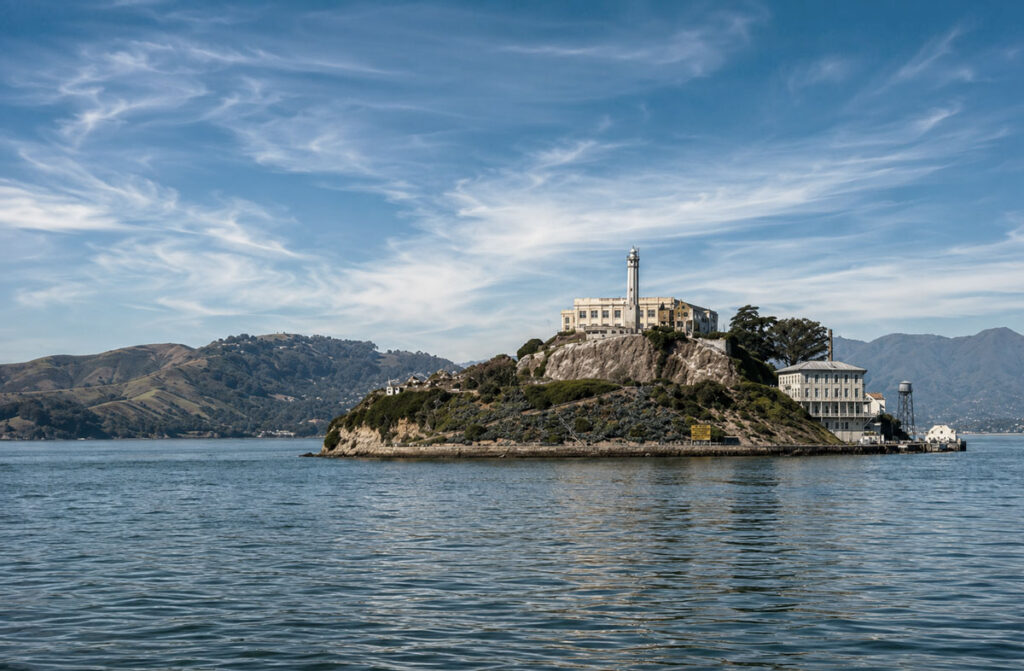 Alcatraz Island from the water