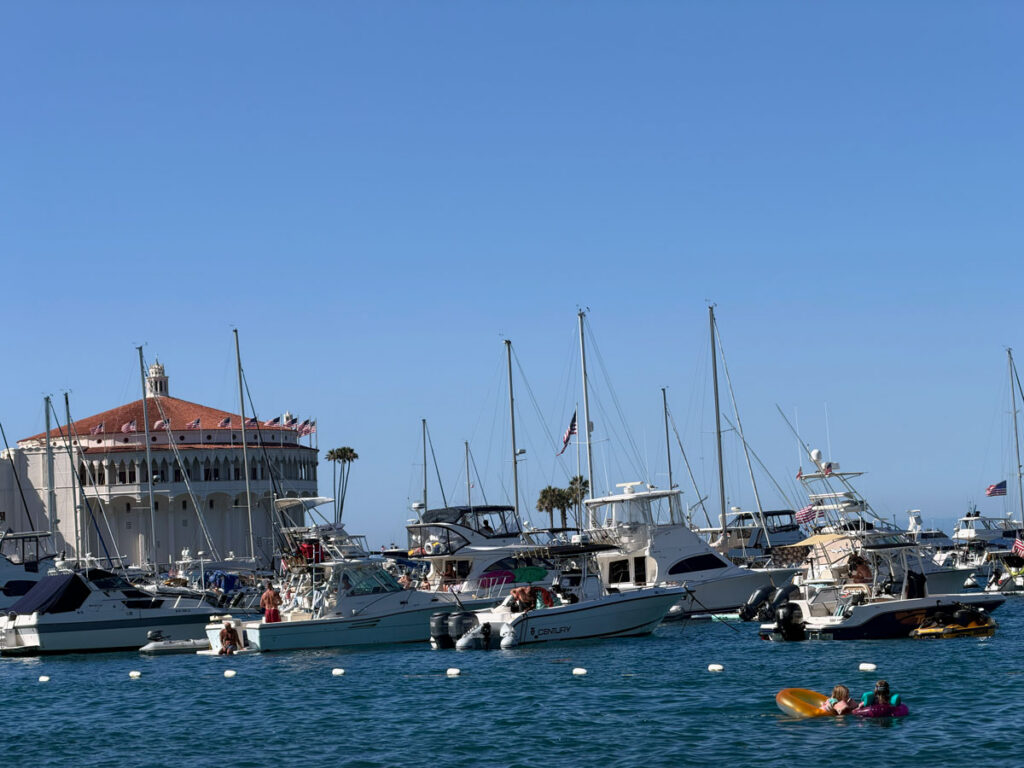 The Catalina Casino as seen from the water