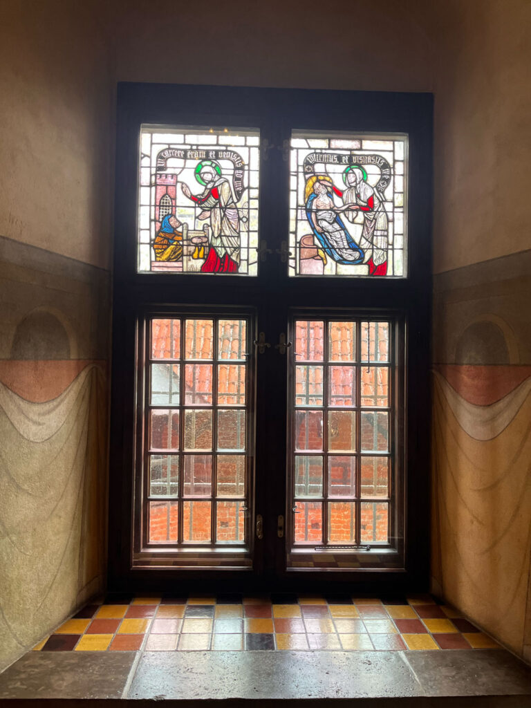 Stained Glass Window Inside the Castle