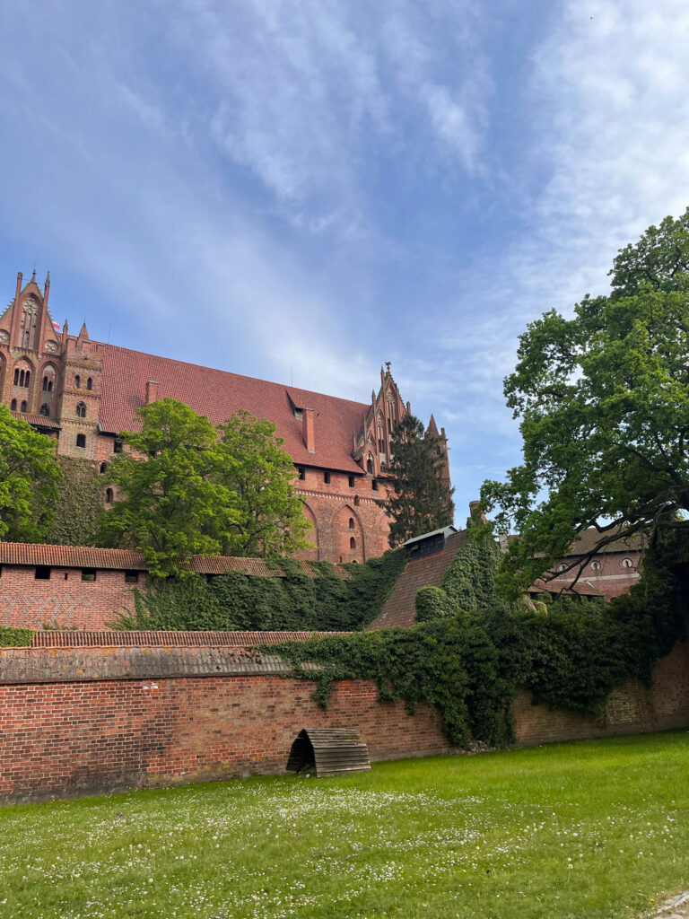 The castle's outer walls