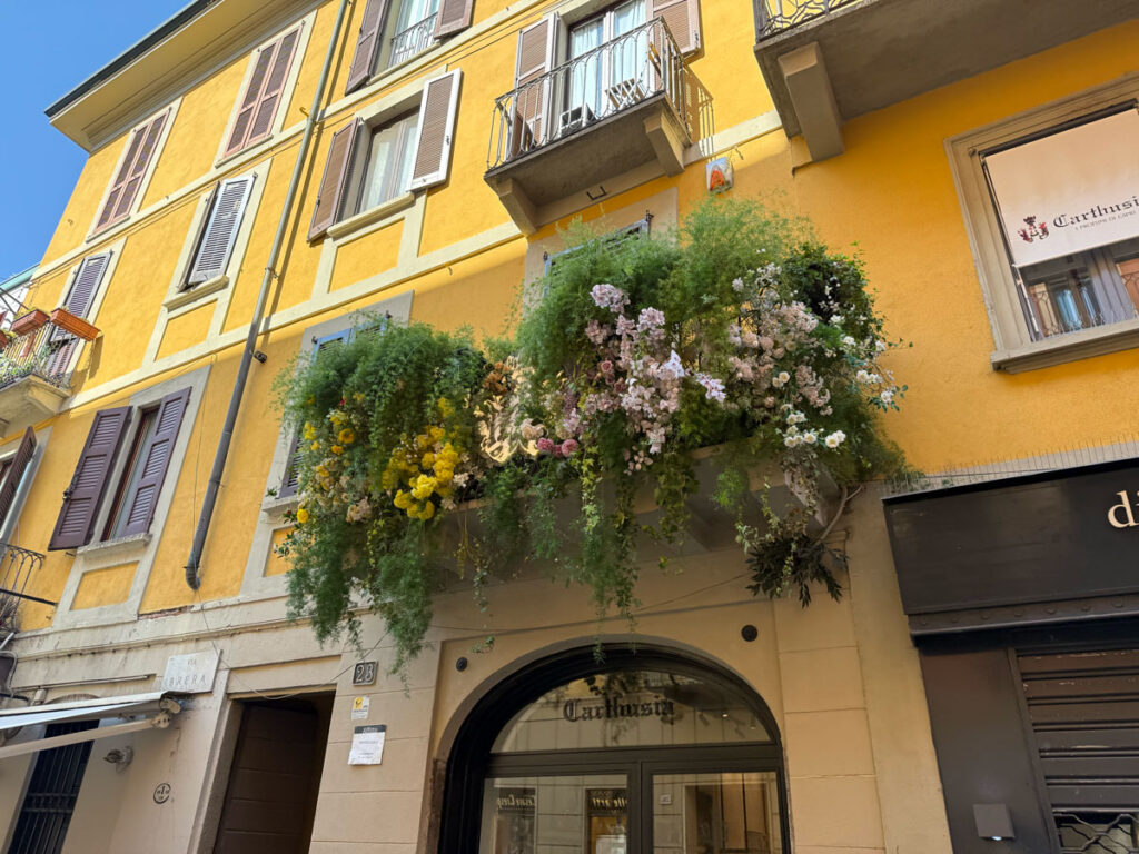 Carthusia boutique on Via Brera