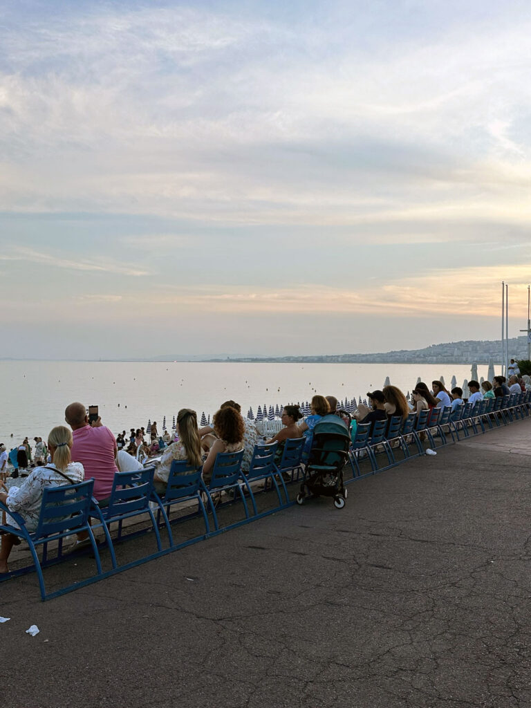 Sunset on the Promenade des Anglais
