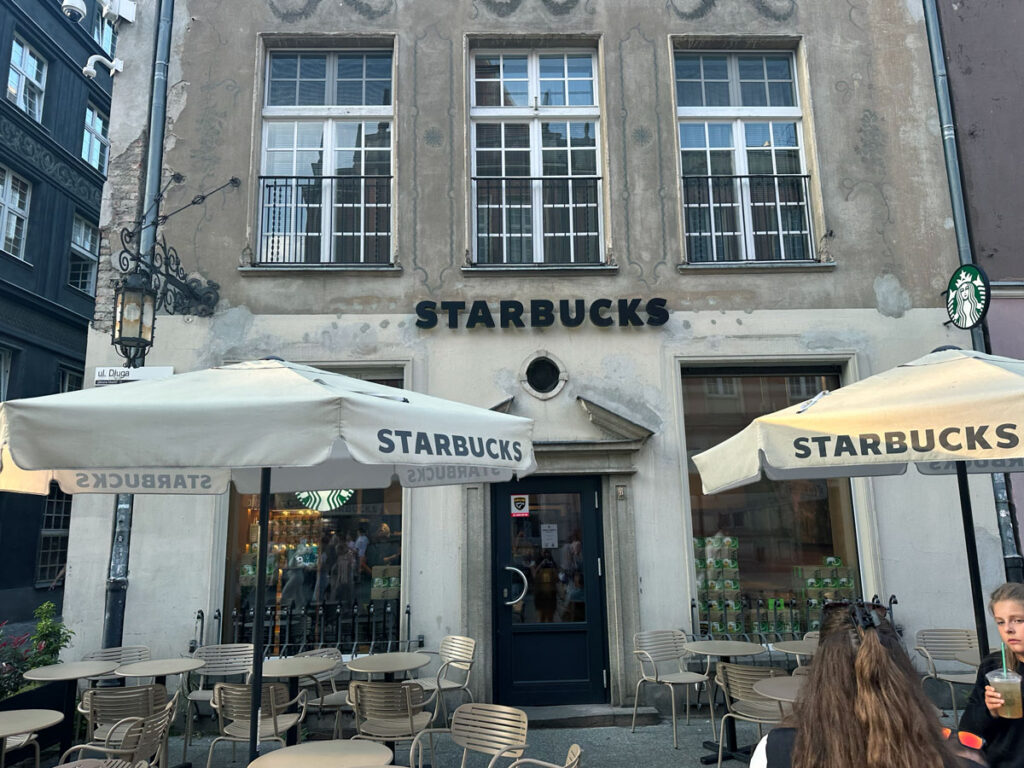 Starbucks in Gdansk Old Town