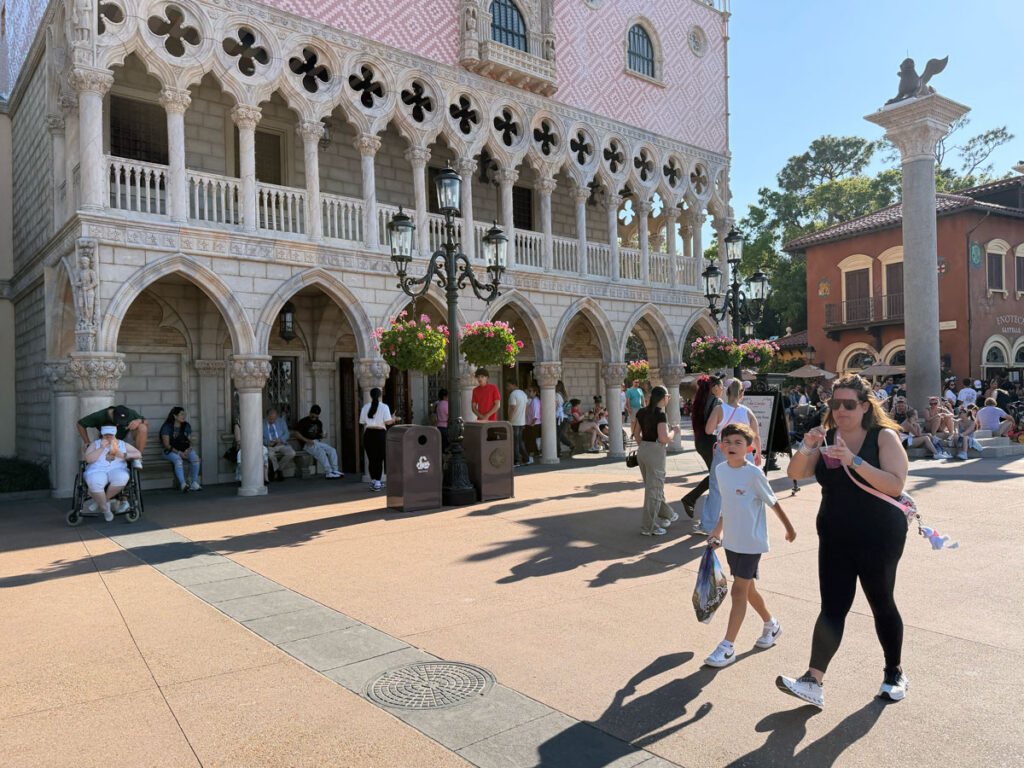 The Italy Pavilion's Venetian-inspired architecture