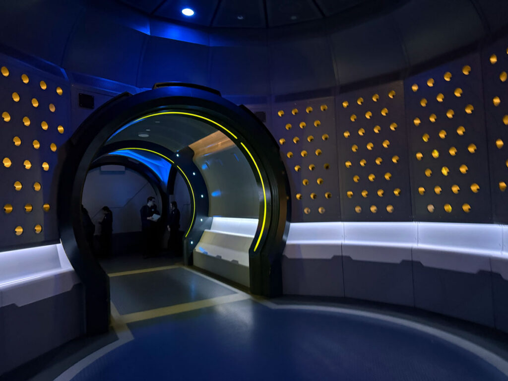 Futuristic Corridor Inside The Mission