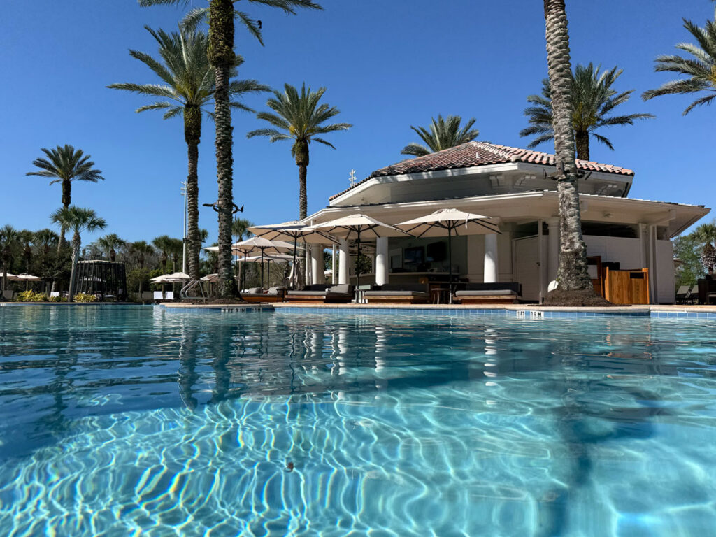 The pool bar and cabana lounge
