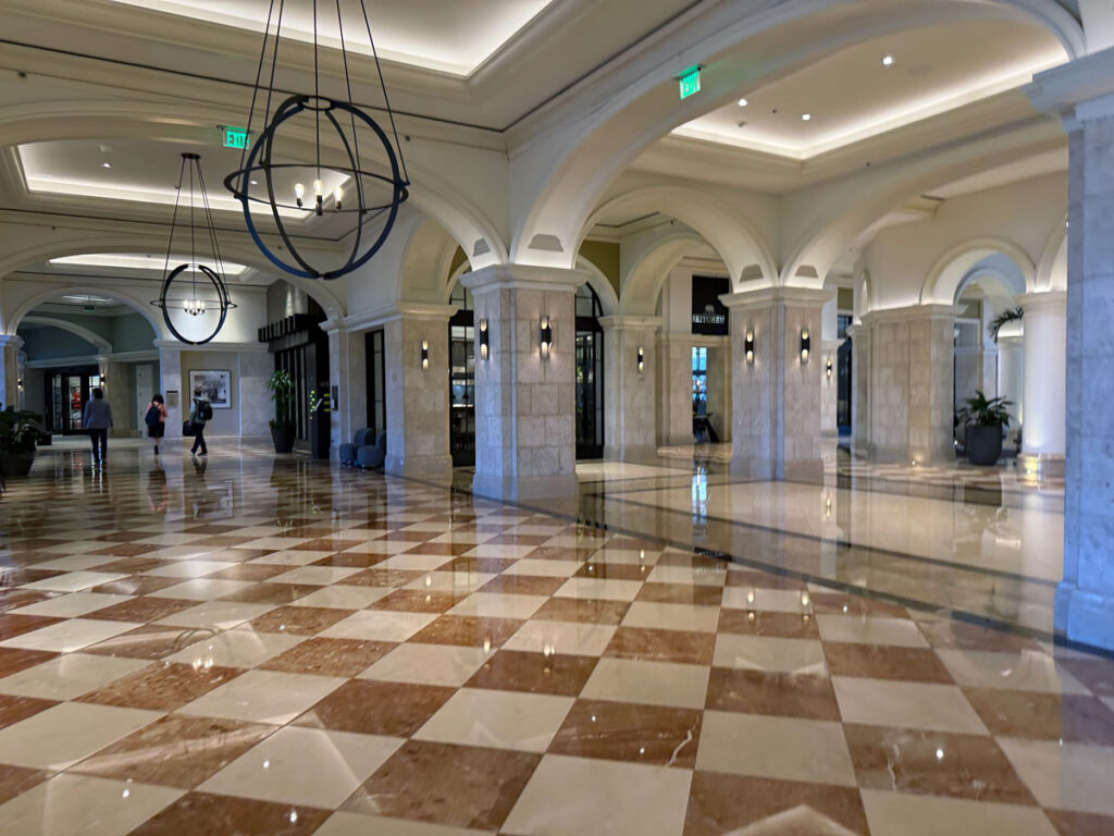 The Ritz-Carlton's lobby