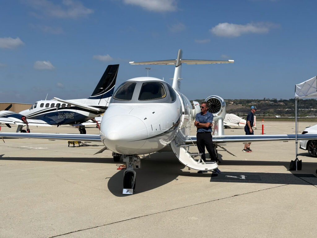 White light jet on the ramp