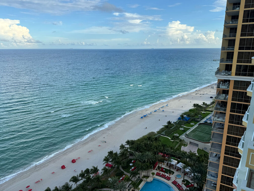 The view from my balcony - Acqualina Resort