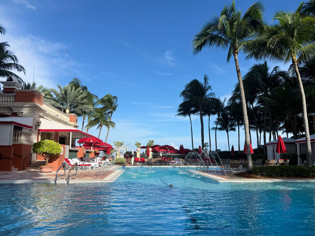 One of the pools - Acqualina Resort & Residences