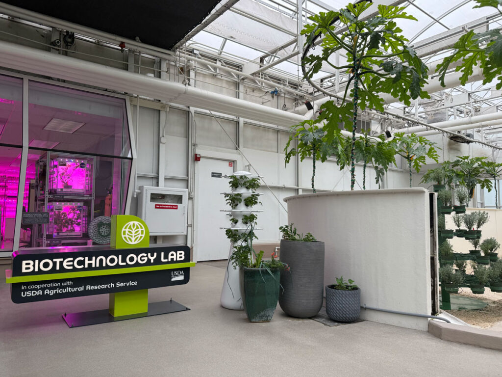The Biotechnology Lab sign